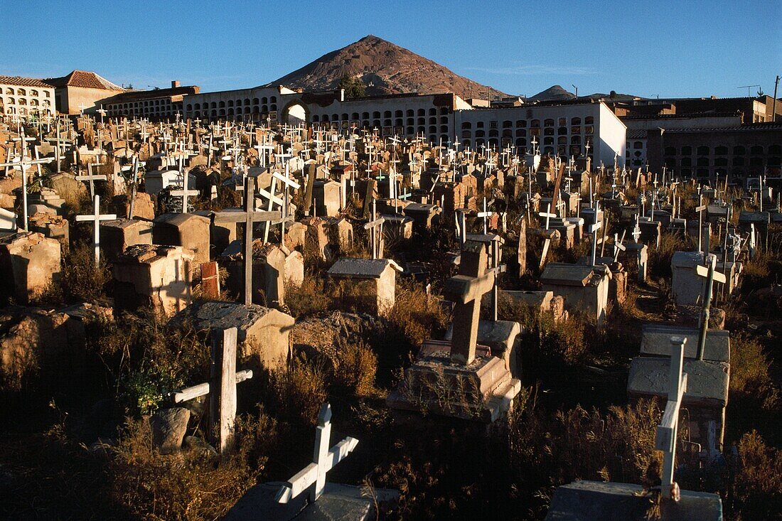 Bolivia, Potosi, The cemetery of the miners and the Cerro Rico, ´the Rich Mountain´