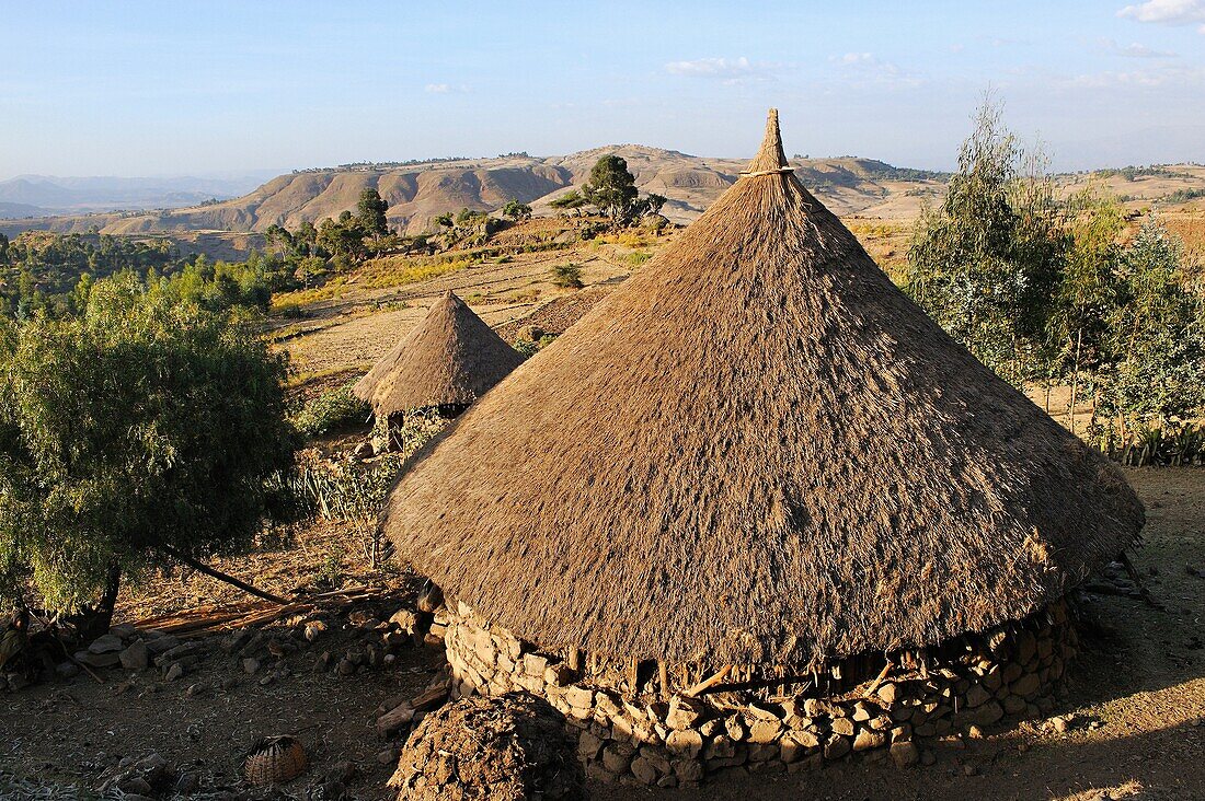Ethiopia, Welo province, Lalibela region, Amhara village