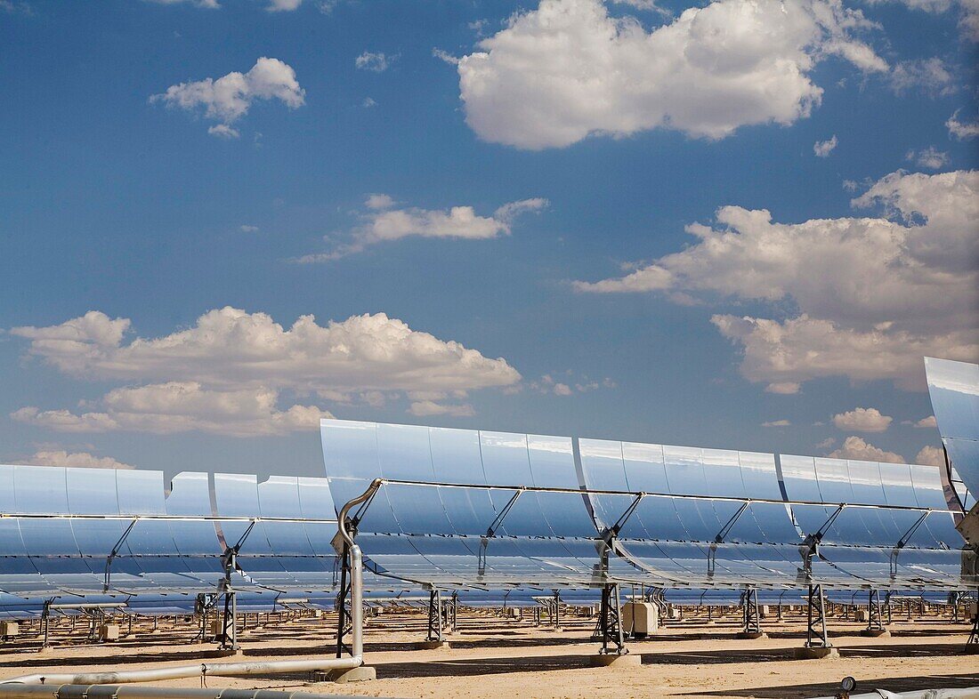 Daggett, California - A solar electric generating system operated by Sunray Energy Inc  in the Mojave Desert of southern California  Copyright Jim West