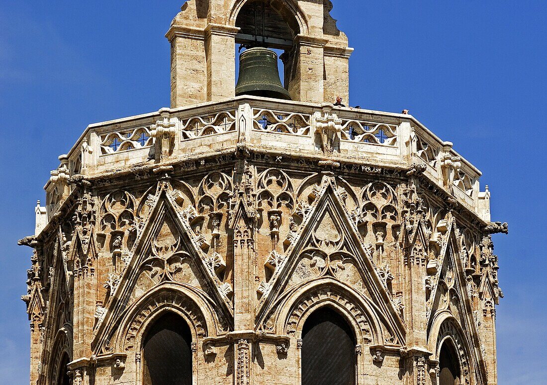 Miguelete Tower  At La Seo, Saint Mary Cathedral, Valencia  Spain