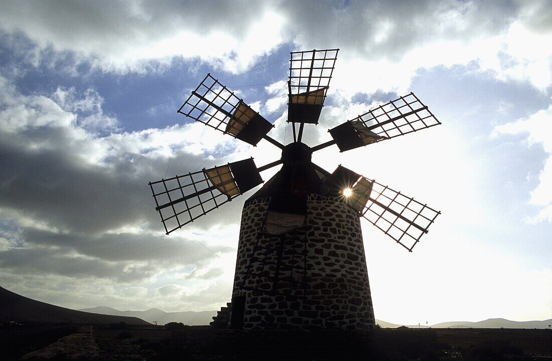 Windmill of Tefía  Fuerteventura  Canary Islands  Spain