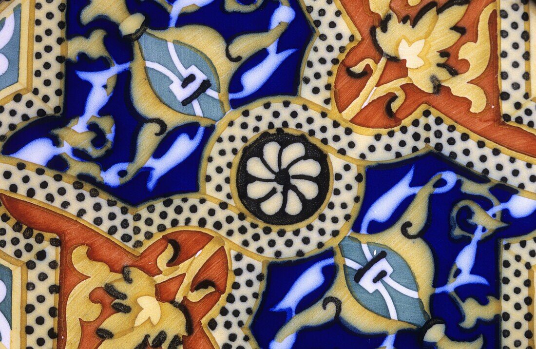 Glazed tiles  Minorca  Balearic island  Spain