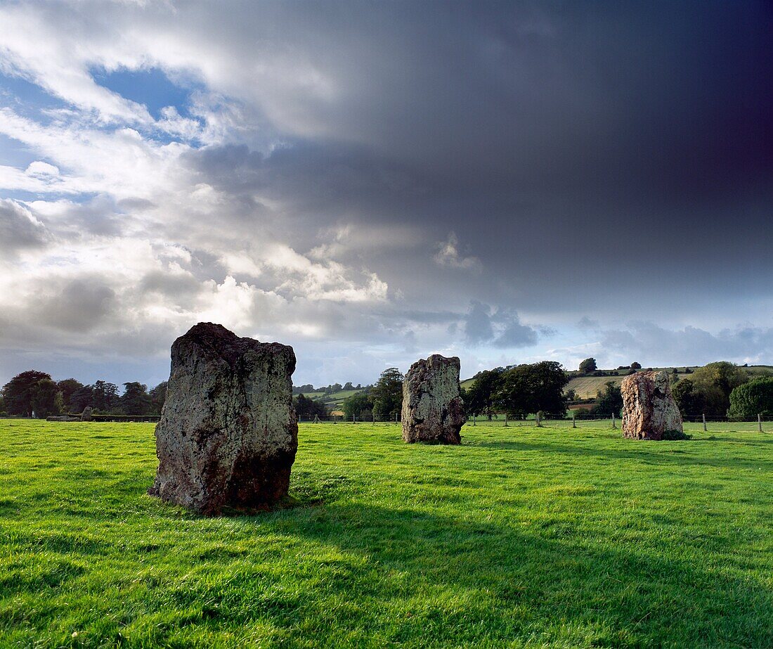 Britain´s second largest stone circle at Stanton Drew, Somerset, England, United Kingdom