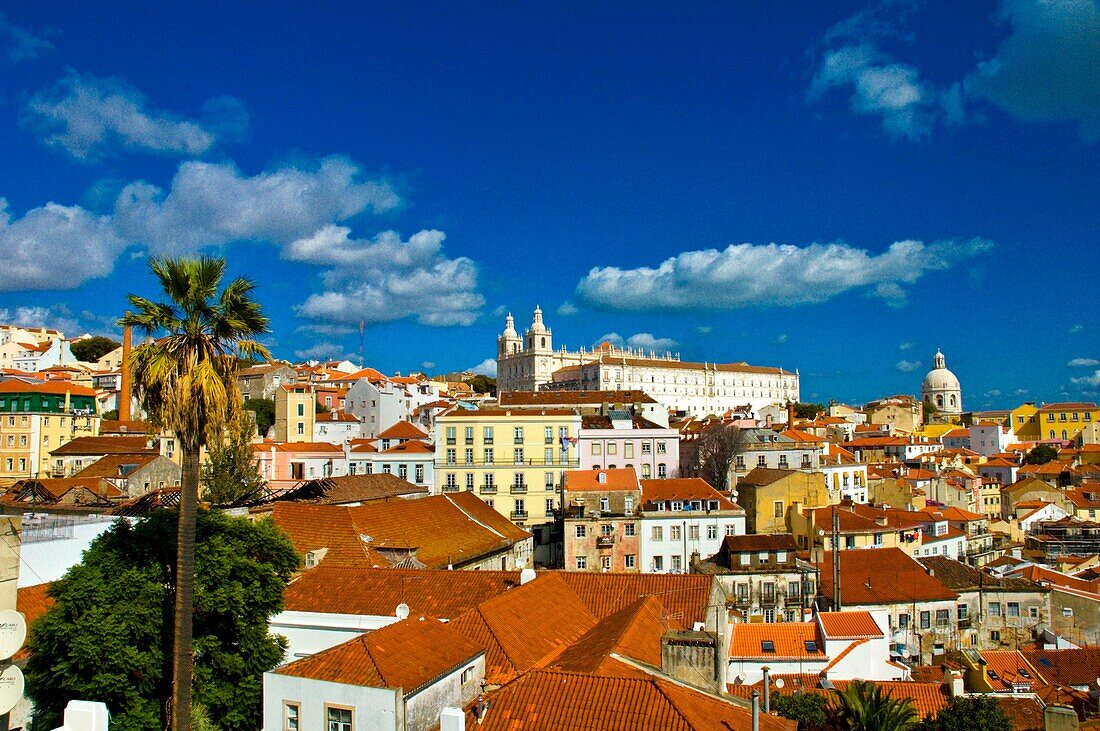 Alfama district Lisbon Portugal Europe