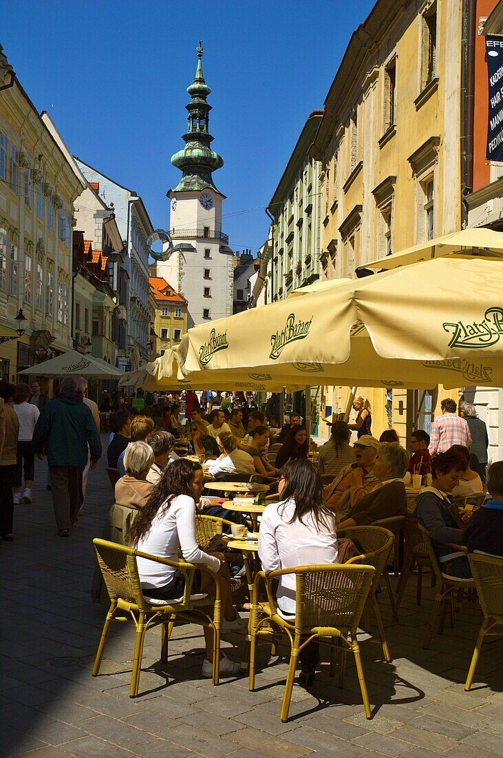 Michalska street old town Bratislava Slovakia EU