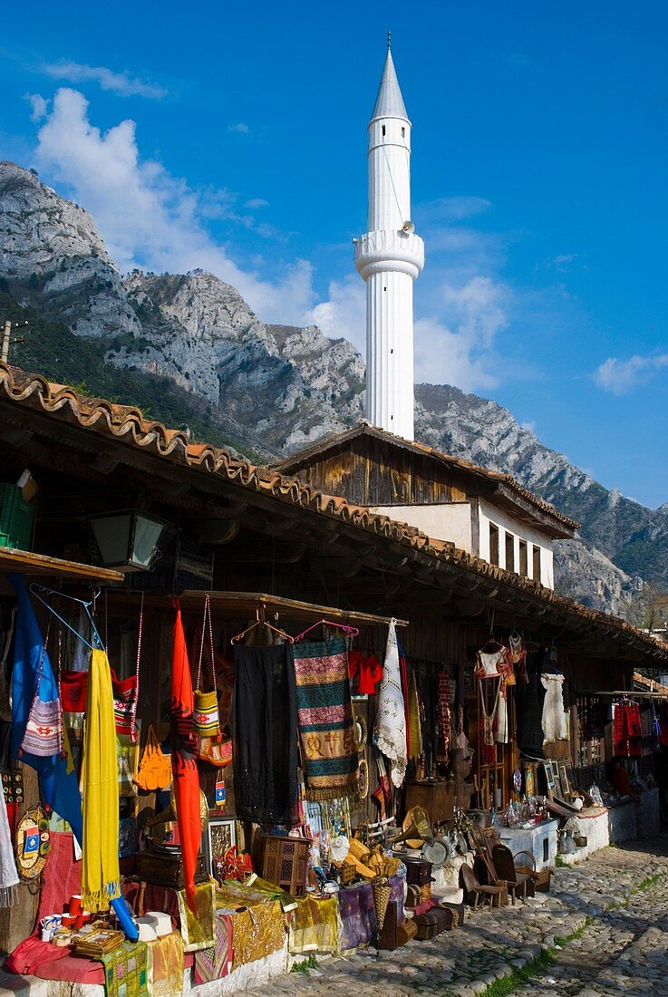 Bazaar in Kruja Albania Europe