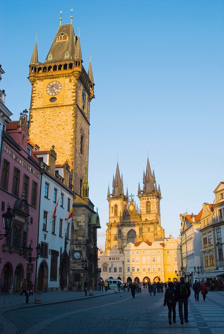 Old Town Square in Prague Czech Republic Europe