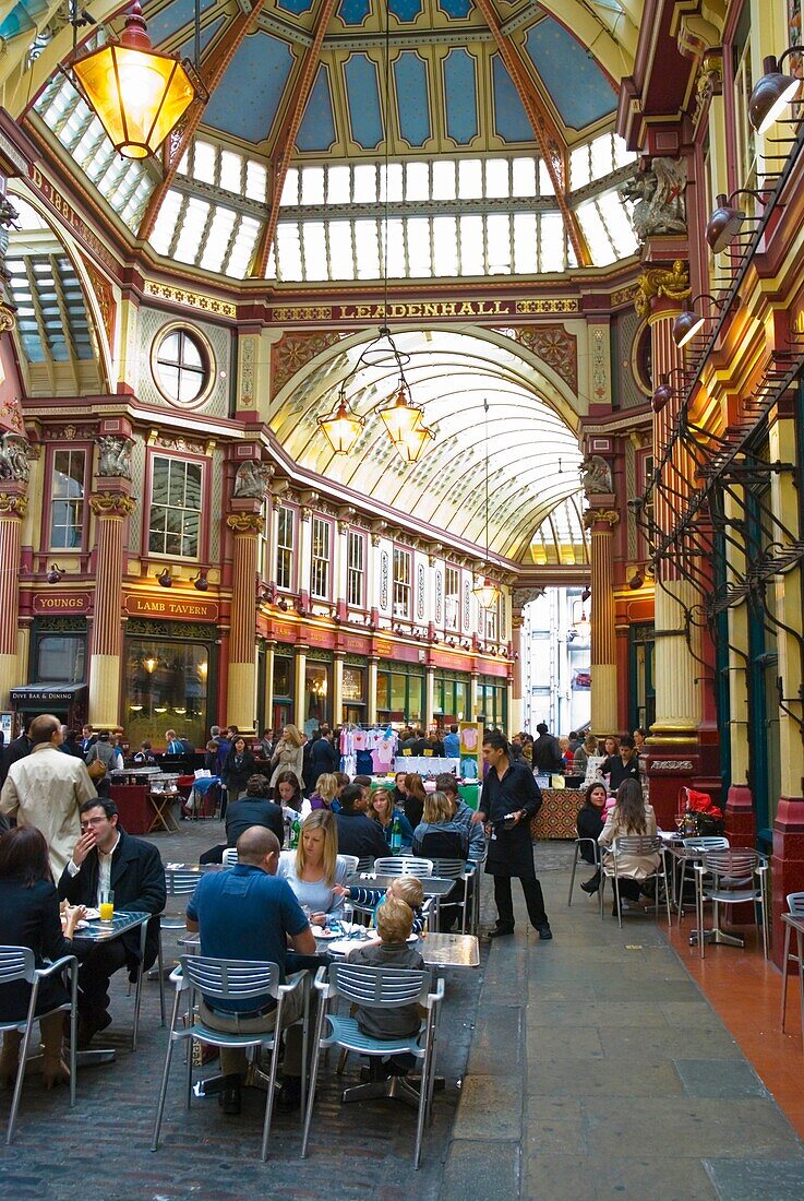 Leadenhall market City of London England UK Europe