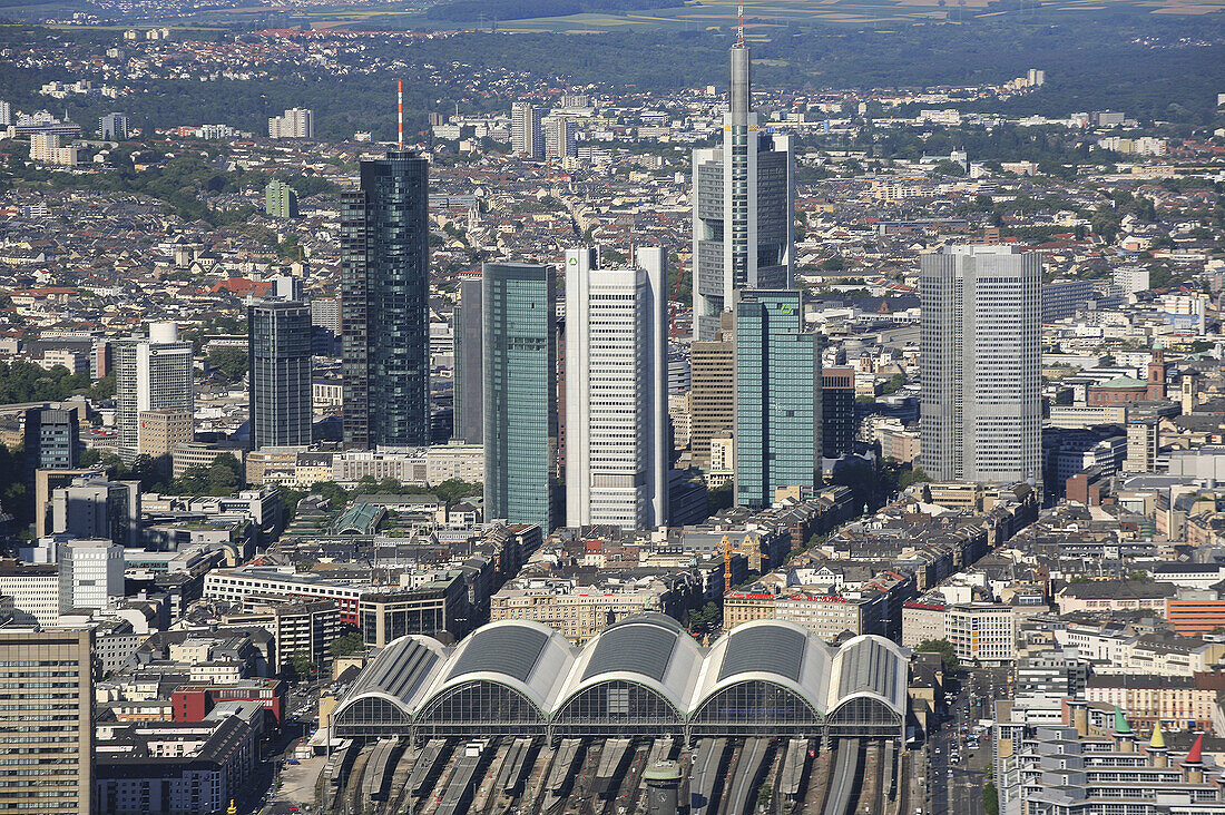 Hauptbahnhof, Bahnhofsviertel, Bankenviertel, Innenstadt, Frankfurt am Main, Hessen, Deutschland