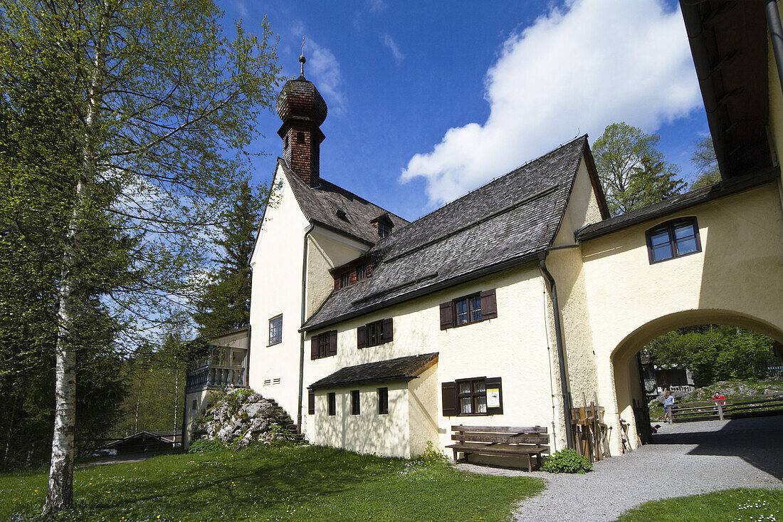 Pilgrimage church Mariä Himmelfahrt, Birkenstein, Fischbachau, Upper Bavaria, Germany