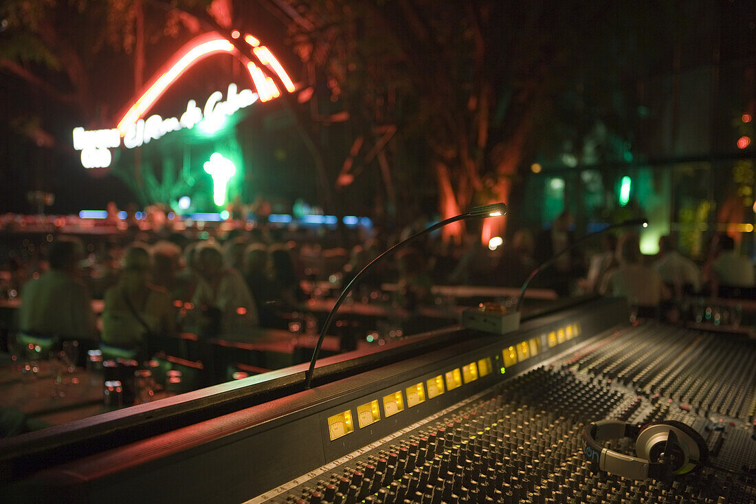 Sound mixing board at Tropicana Cabaret Club, Havana, Cuba