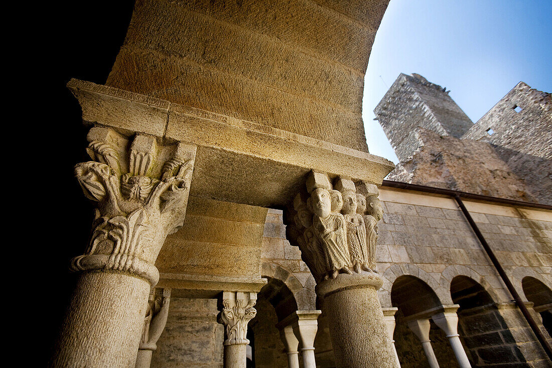 Sant Pere de Rodes Romanic Monastery, Port de la Selva, Emporda, Cap de Creus, Girona Province, Catalonia, Spain