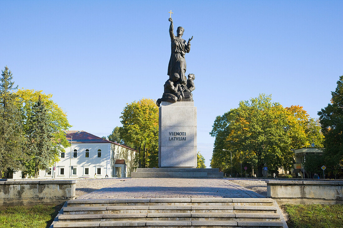 Latgales Mara monument commemorates the liberation of Latgale from the Bolsheviks in January 1920 and is the symbol of the Latgalian nationalism, Rezekne, Latvia