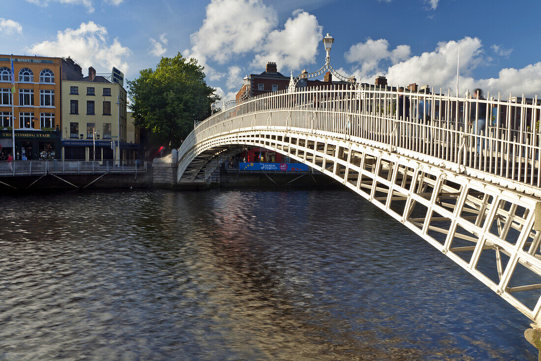 The Ha'Penny Bridge, Dublin, County Dublin, Ireland
