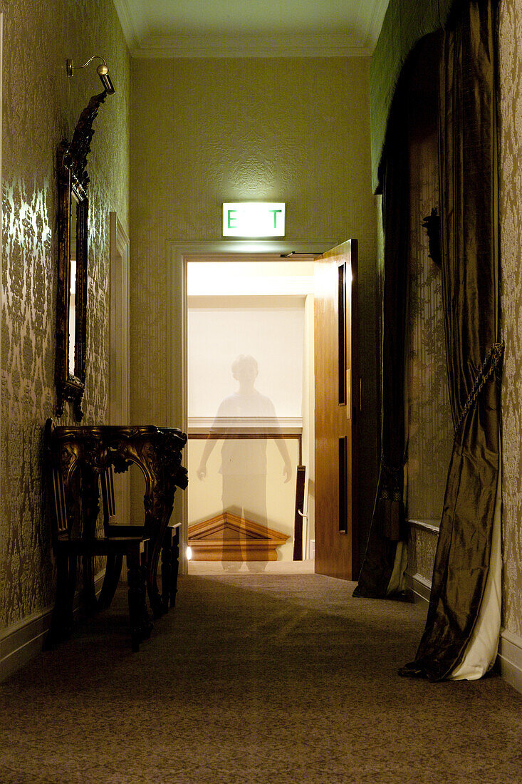 Verschwommene Gestalt in Waterford Schloss, Waterford, Waterford County, Irland