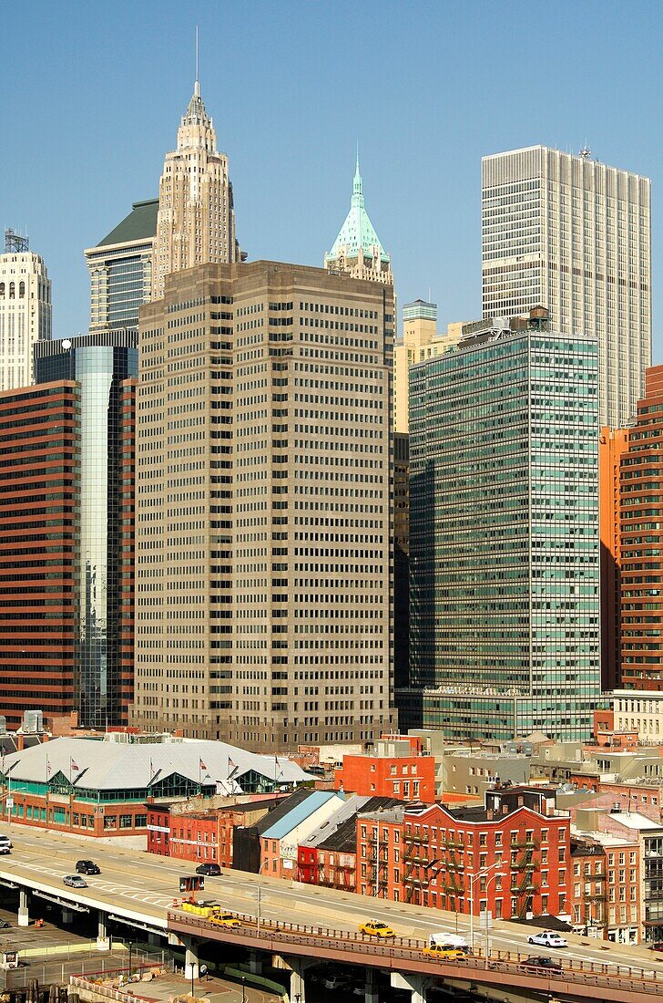 Skyscrapers in the Financial District, Manhattan, New York, USA