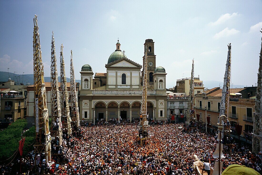 Nola NA, Campania  Italy  Festival of the Gigli  Festa dei Gigli