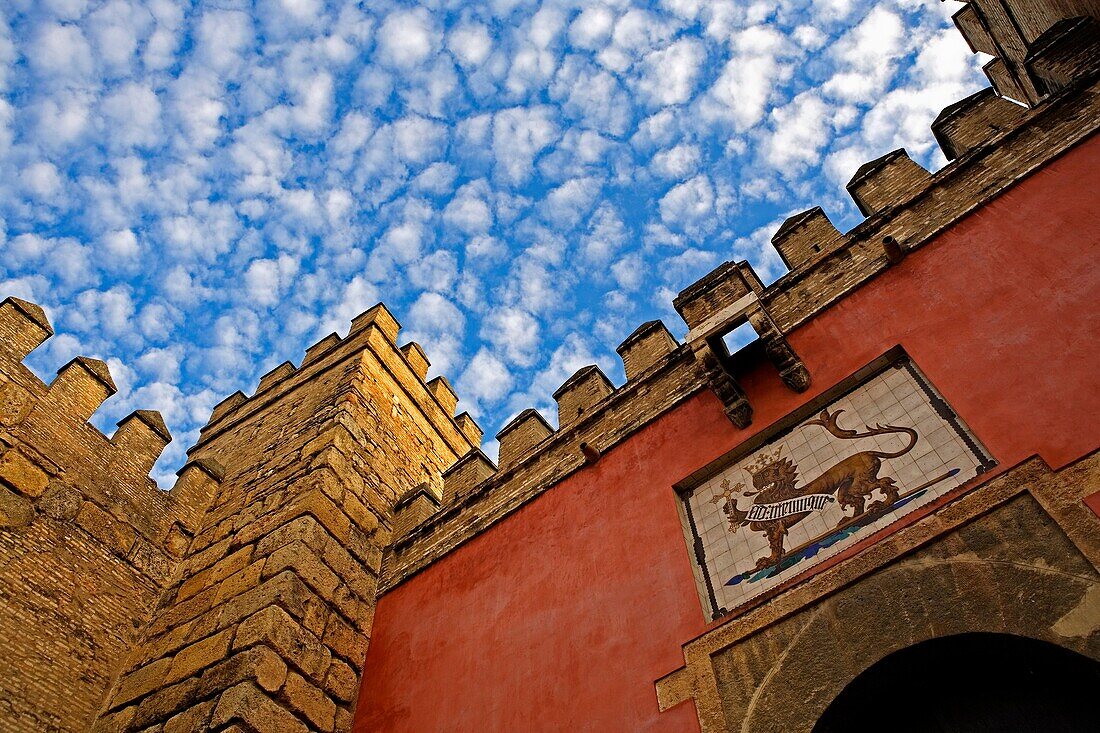 Royal Alcazar Principal entry  Seville, Andalusia, Spain