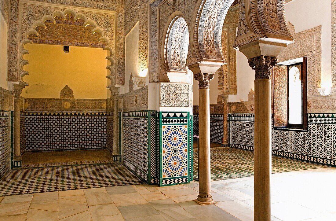 Royal Alcazar Royal bedroom  Seville, Andalusia, Spain