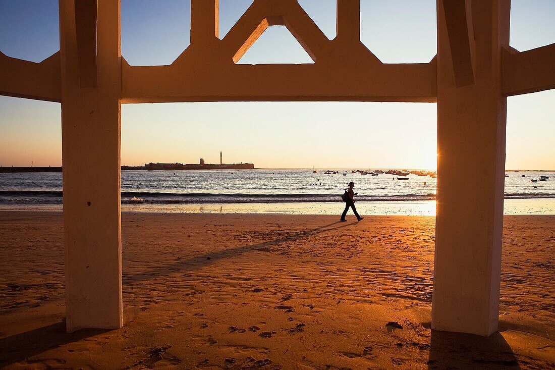 Caleta beach Cádiz, Andalusia, Spain