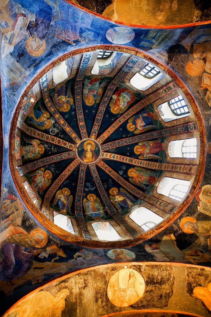 Byzantine decoration  IV Century, in Kariye Mosque and museum Chora church Dome In parecclesion  Istanbul, Turkey