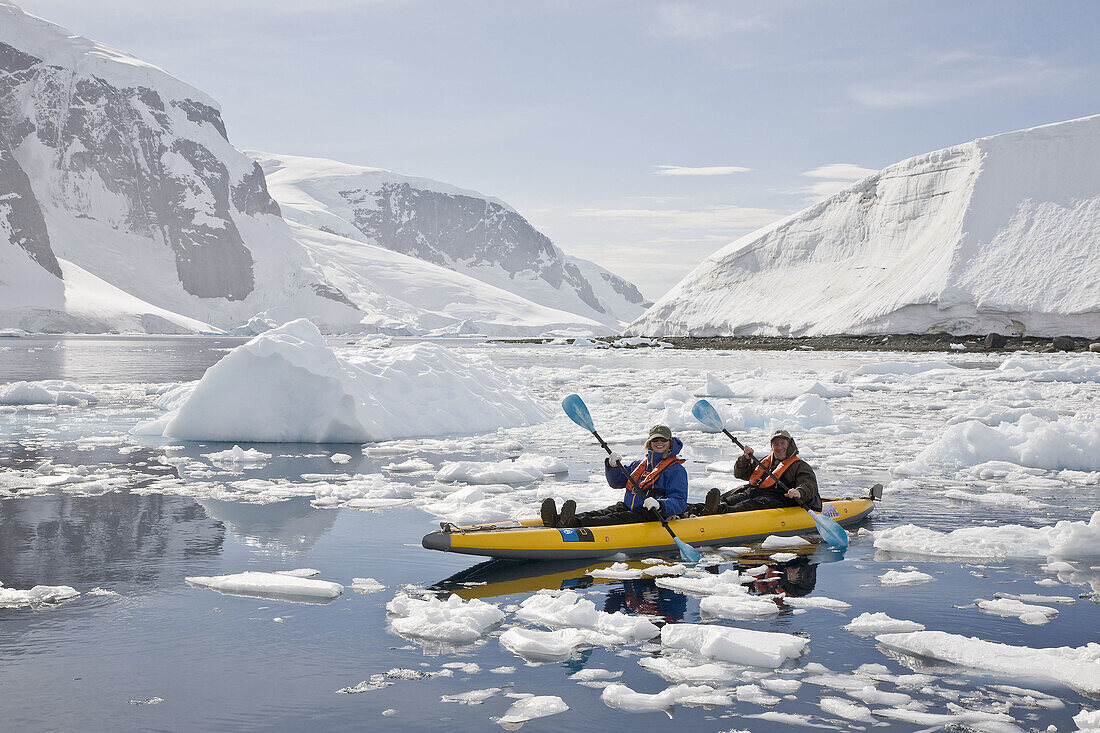 Natural history staff from the Lindblad Expedition ship National Geographic Endeavour doing various things in and around the Antarctic Peninsula in the summer months  Lindblad Expeditions pioneered Antarctic travel in 1969 and remains one of the premier A