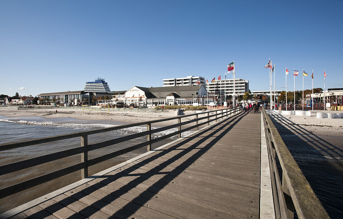 Seebrücke, Grömitz, Schleswig-Holstein, Deutschland