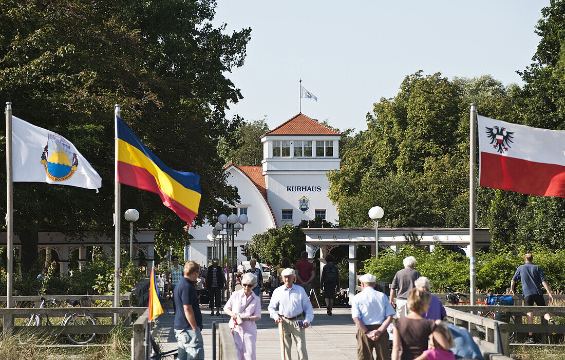 Seaside promenade, Boltenhagen, Bay of Mecklenburg, Mecklenburg-Vorpommern, Germany