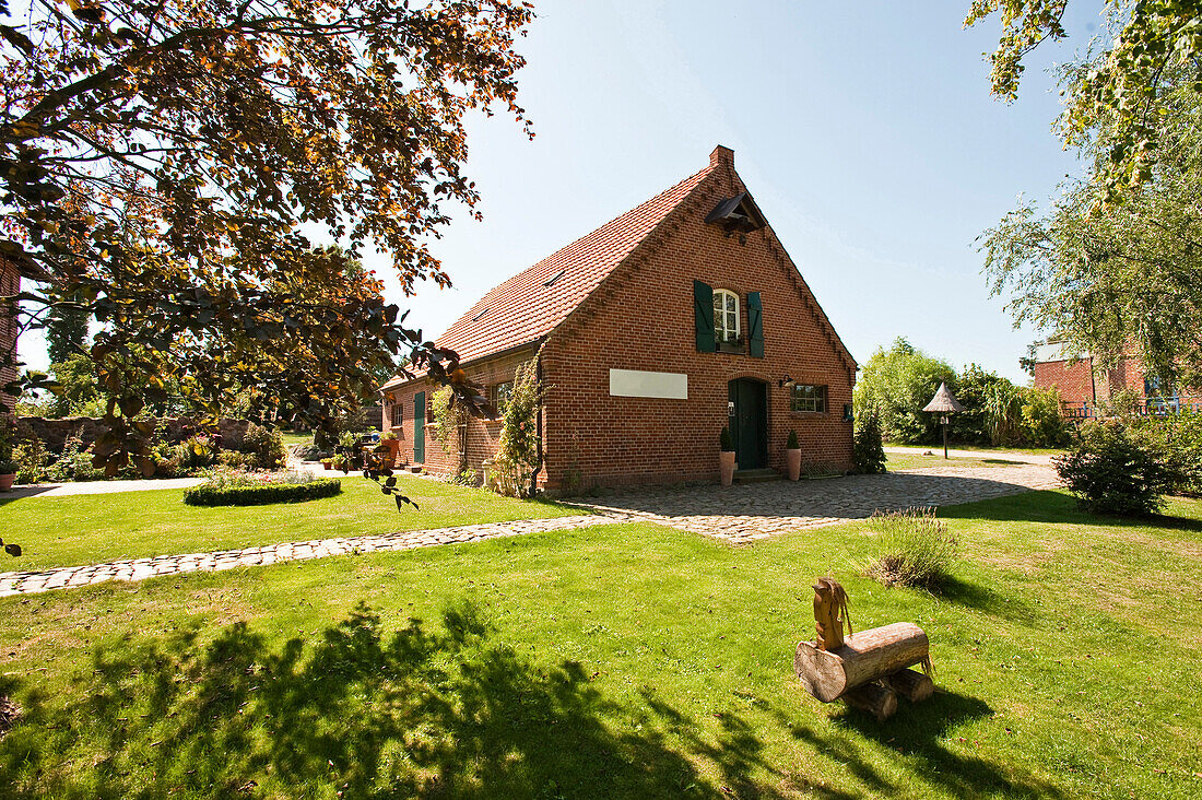 Red brick house, Poel island, Mecklenburg-Vorpommern, Germany