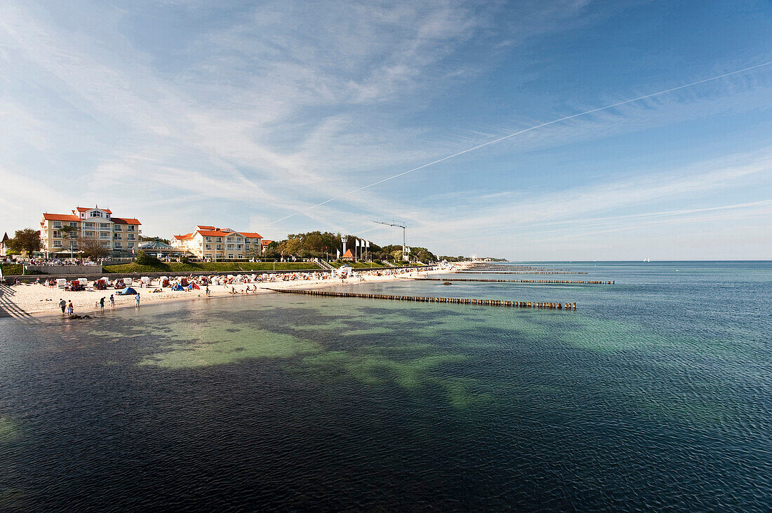 Beach and promenade, Kuhlungsborn, Bay of Mecklenburg, Mecklenburg-Vorpommern, Germany