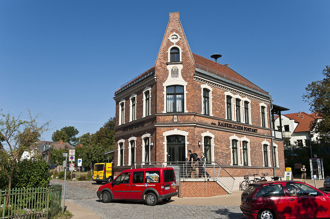 Brick building, Wustrow, Fischland-Darss-Zingst, Mecklenburg-Vorpommern, Germany