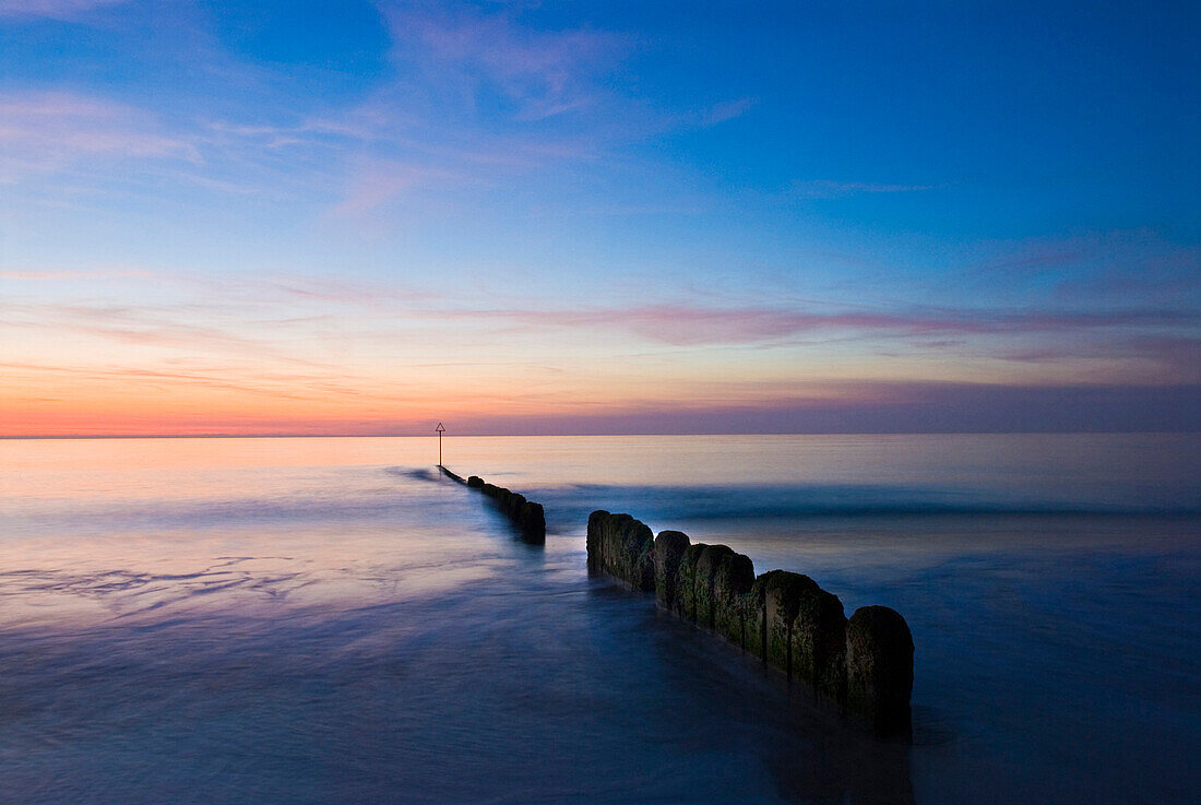 Sonnenuntergang über der Nordsee, Sylt, Schleswig-Holstein, Deutschland