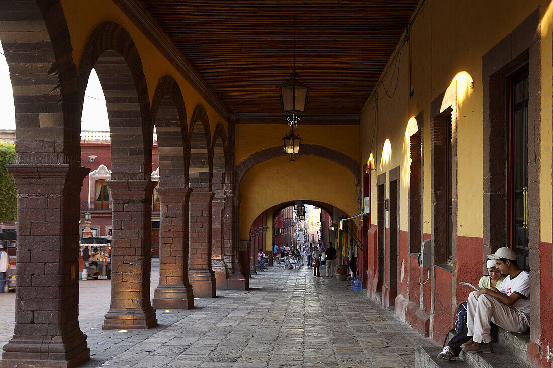 Mexico. Colonial City. Guanajuato. San Miguel de Allende. Principal Square.