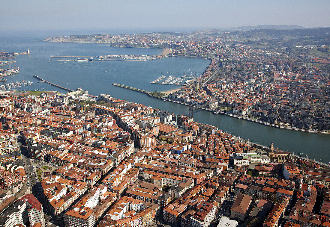 Portugalete und Las Arenas, Bilbao, Biskaya, Baskenland, Spanien