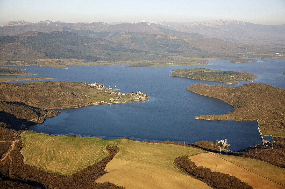 Stausee Ulibarri-Ganboa, Alava, Baskenland, Spanien