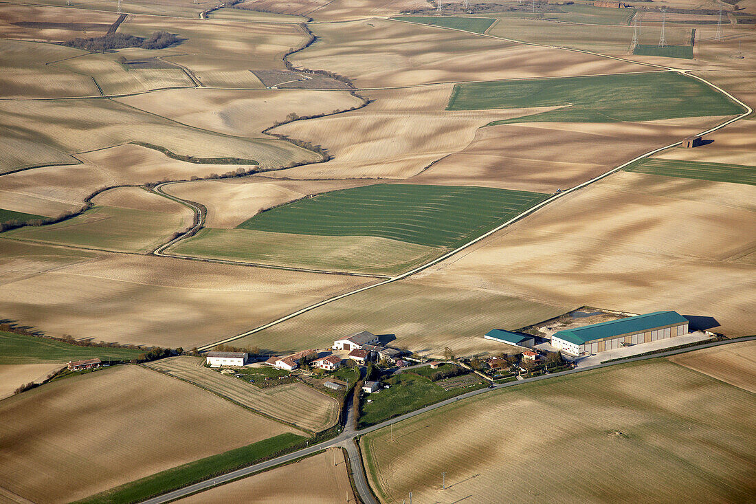 Farmlands, Arzubiaga near Vitoria-Gasteiz, Alava, Basque Country, Spain