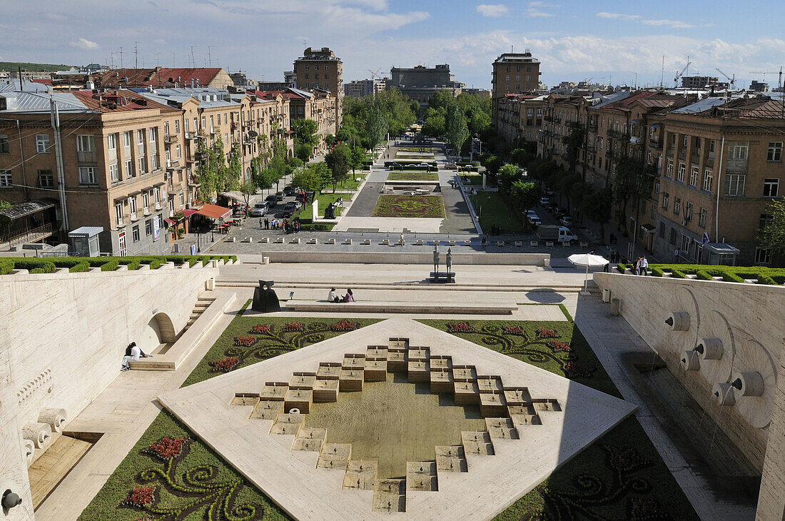 Cascade complex at downtown Yerevan, Jerewan, Armenia, Asia