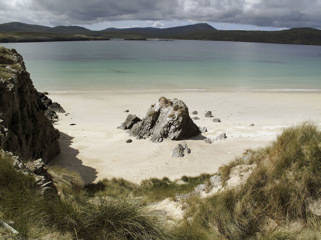 Sandy beach at Balnakeil near Durness in northern Scotland