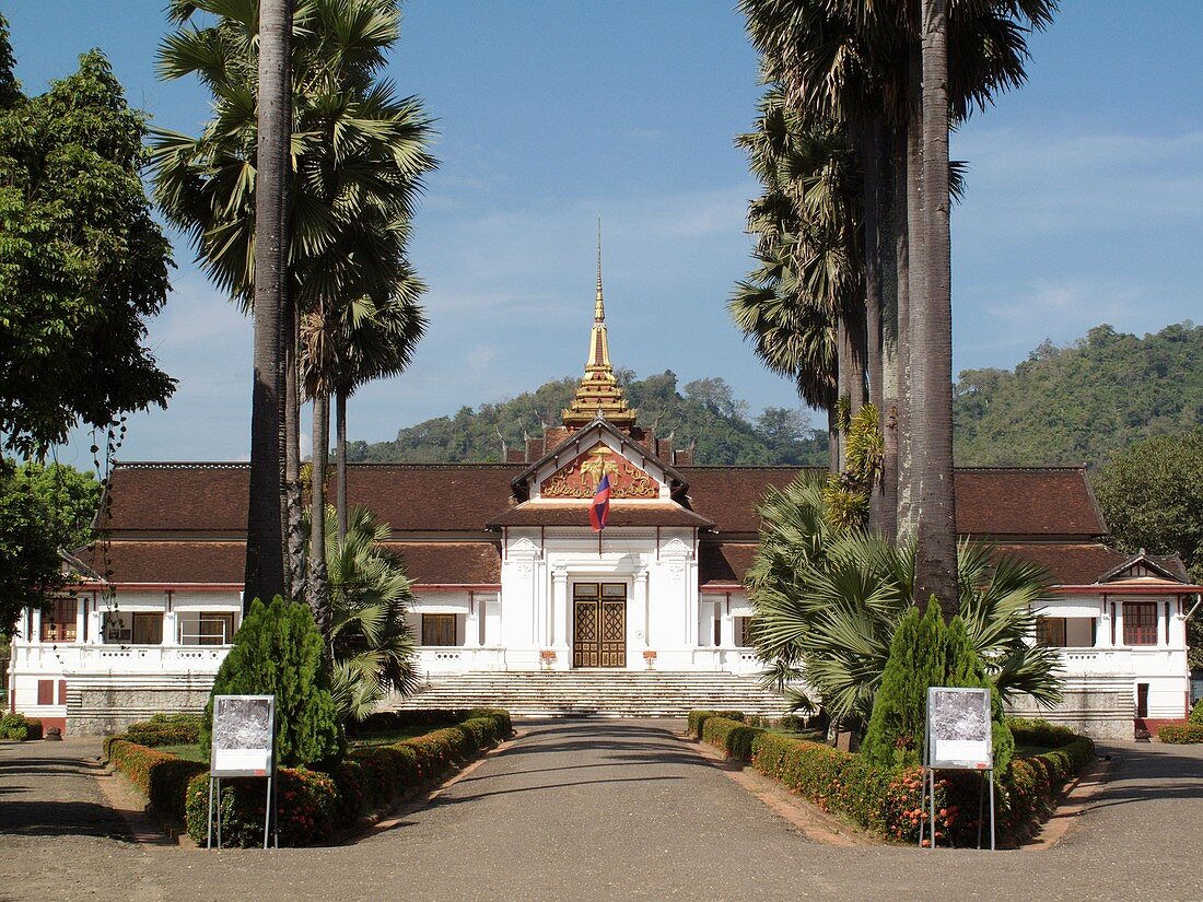 The National Museum in Luang Prabang in Lao, aouth east Asia