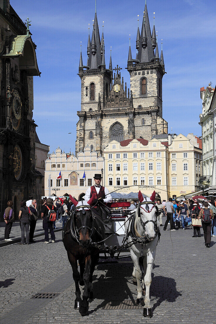 Czech Republic, Prague, Old Town Square, Tyn Church
