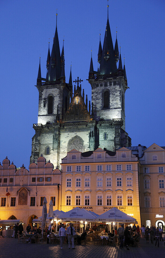 Czech Republic, Prague, Old Town Square, Tyn Church