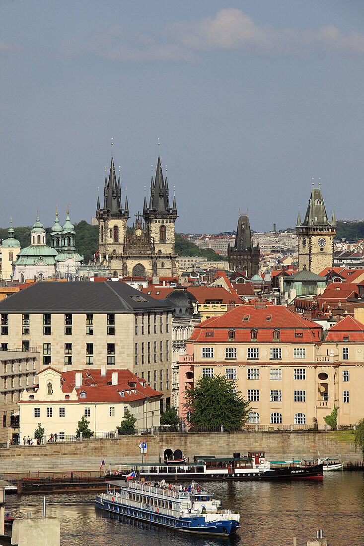 Czech Republic, Prague, Old Town skyline, general view