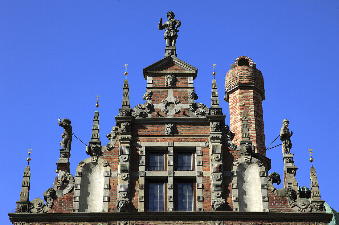 Poland, Gdansk, Upland Gate, architecture detail