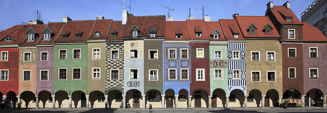 Poland, Poznan, Old Market Square, traders´ houses