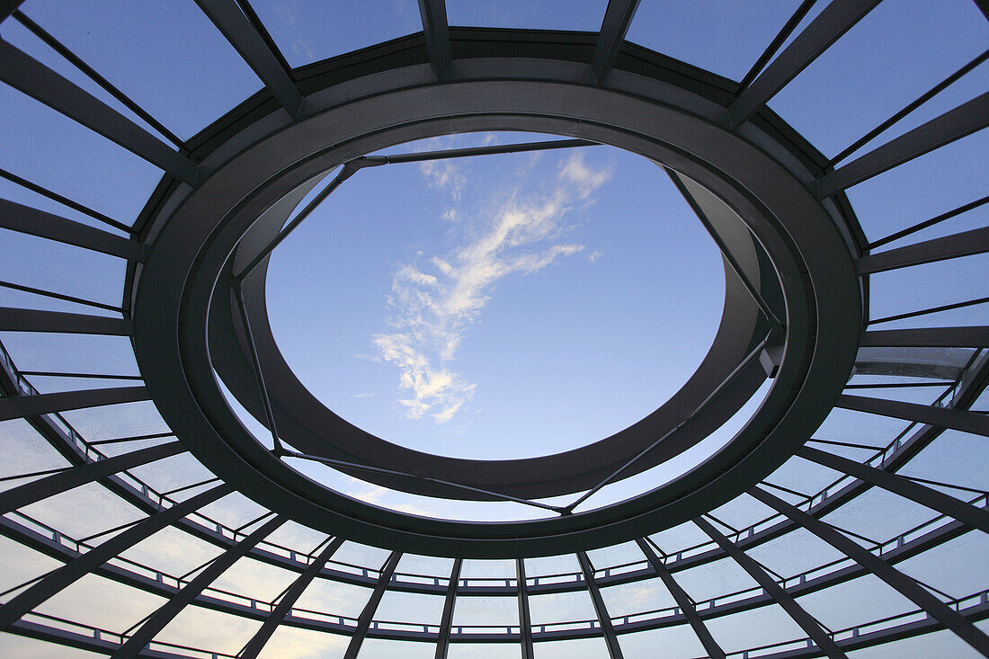 Germany, Berlin, Reichstag, glass dome, cupola, Norman Foster architect
