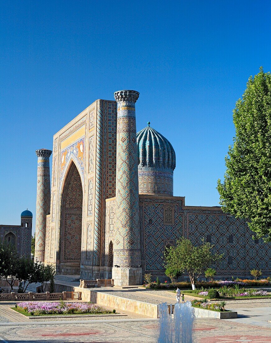 The Shyr Dor Madrasah, Registan Square, Samarkand, Uzbekistan