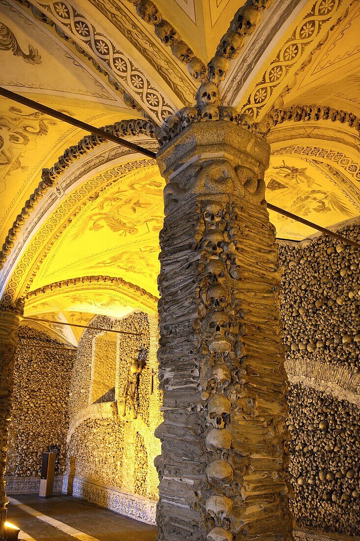 Capela de Ossos - Chapel of the Bones, San Francisco Church, Evora, Alto Alentejo, Portugal