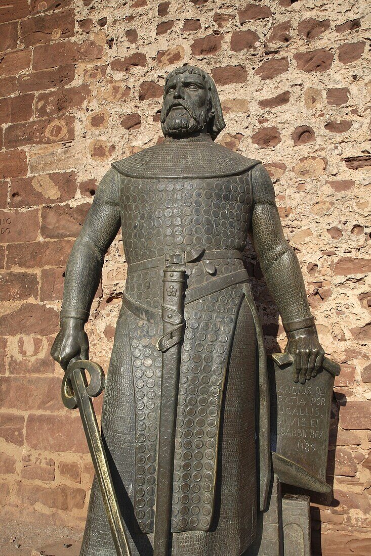 Statue of Dom Sancho I, Silves Castle, Algarve, Portugal