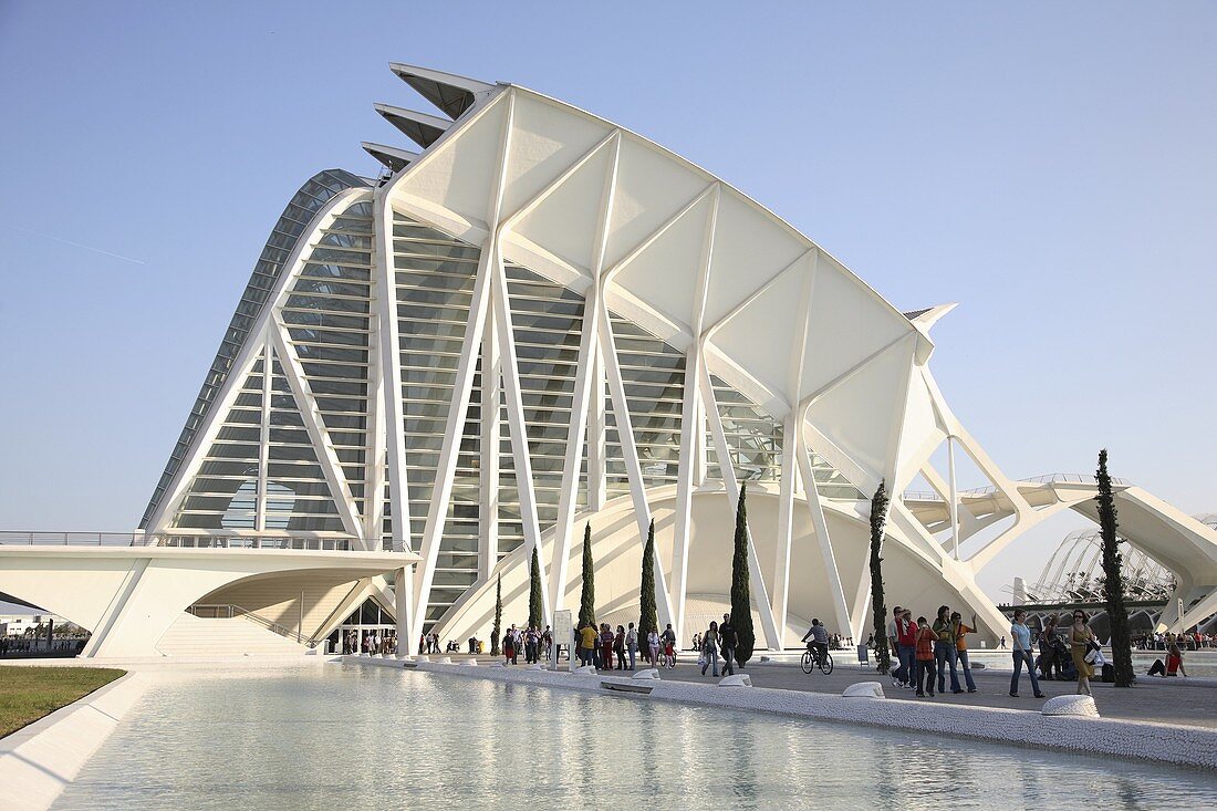 Prince Felipe Science Museum, The Arts and Science City by Calatrava, Valencia, Spain
