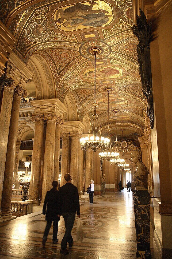 The Foyers, Palais Garnier Opera House, Paris, France